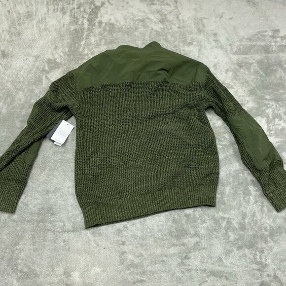 Bass Outdoor Deep Depths Green Mixed Sweater With Chest Pocket NWT 6377 - Picture 2 of 9